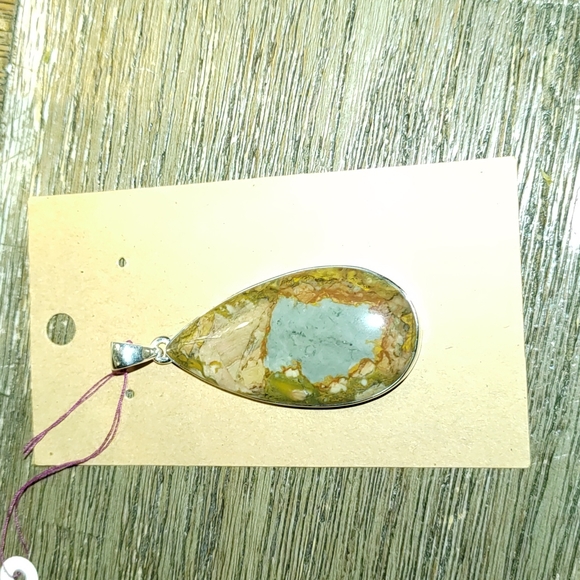 New Rocky Butte Mt. Picture jasper pendant - Picture 4 of 7